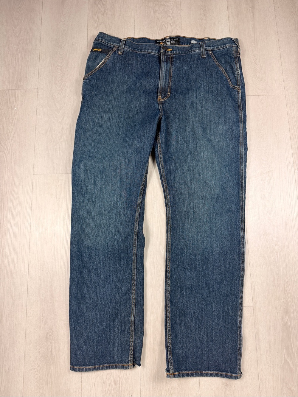 Ariat Rebar M4 Relaxed Boot Workhorse Jeans 42x34 Durable Utility Denim